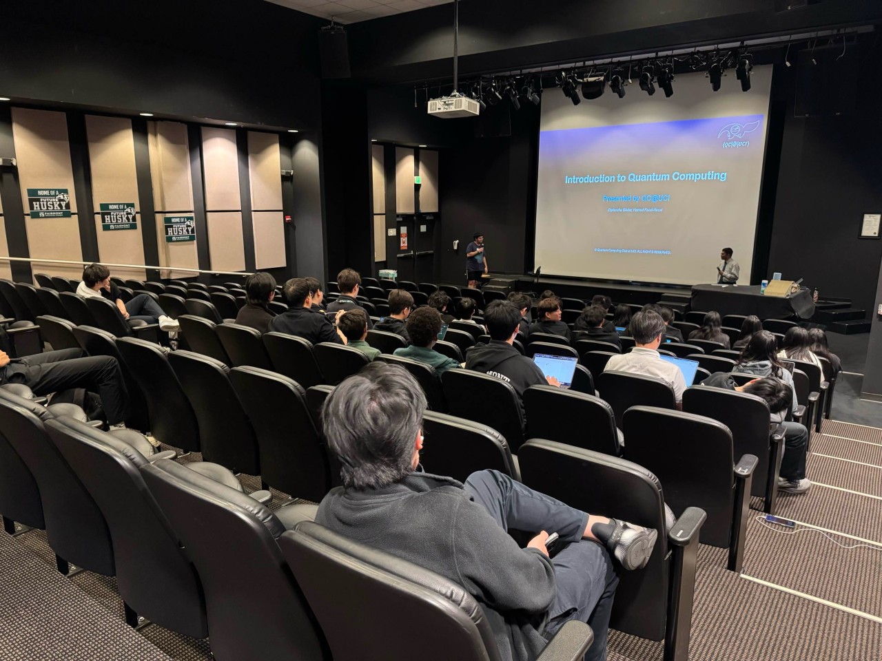 High school students attending QC@UCI's Fairmont Preparatory Academy quantum computing workshop