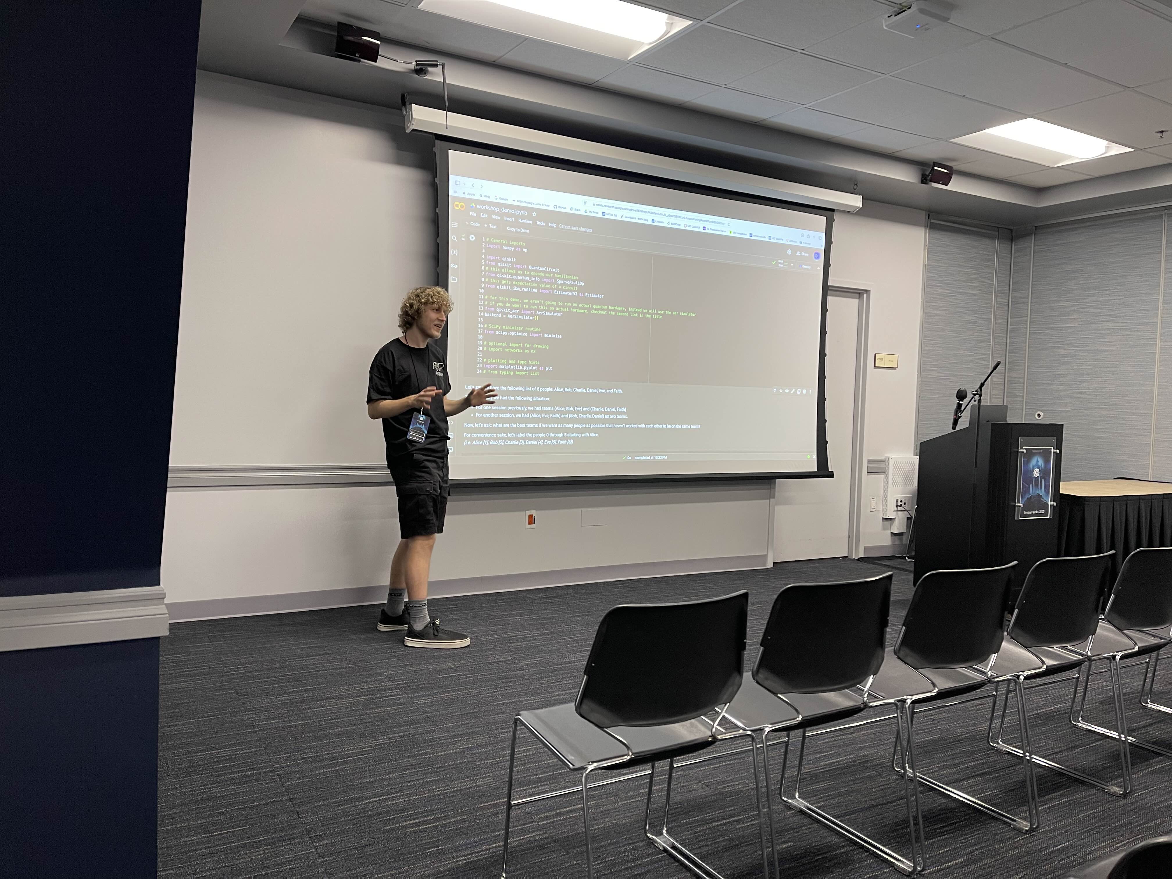 Live QAOA demo using Qiskit